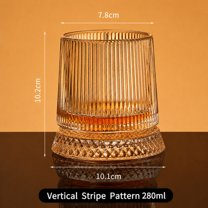 🥛💎360° Rotating Whiskey Glass Tumbler