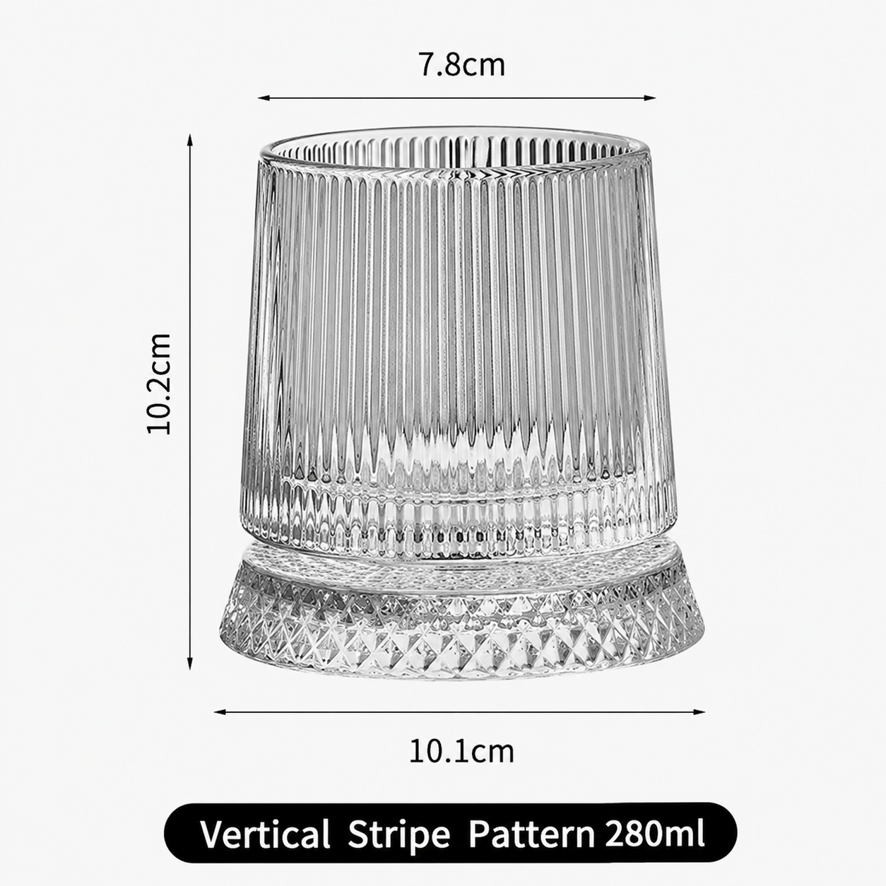 🥛💎360° Rotating Whiskey Glass Tumbler