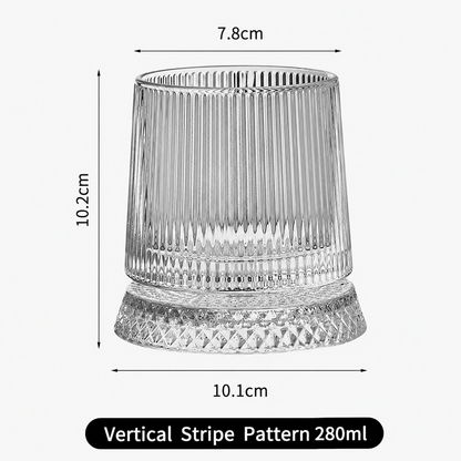 🥛💎360° Rotating Whiskey Glass Tumbler