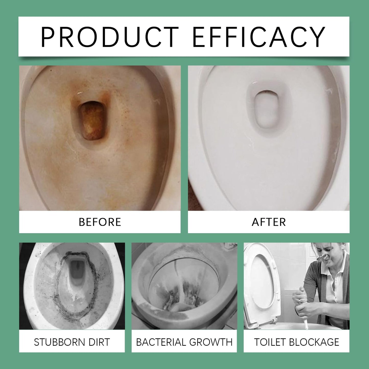 ✨✨ Buy 3 Free 2 - 🚽 Oxalic Acid Cleaner, Multipurpose Stain Remover Spray for Bathroom