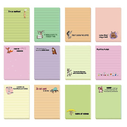 💼😂 12-Pack Sarcastic Office Sticky Notes – Funny Coworker Memo Pads & Hilarious Desk Gifts