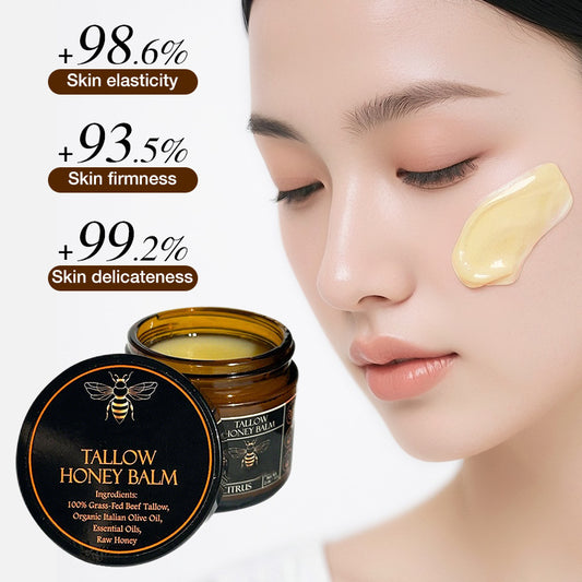 🔥Organic Grass-Fed Beef Tallow Balm with Raw Honey