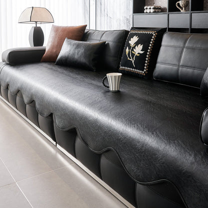 💎 Premium Sofa Seat Protector✨ Waterproof Faux Leather Cover for Everyday Protection