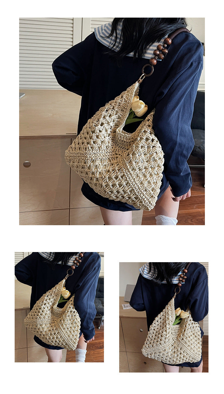 🧺Vintage Handwoven Tote Purse💖