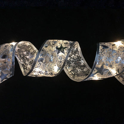🔥🎄 Christmas Ribbon Lights — Festive & Sparkling Holiday Decoration