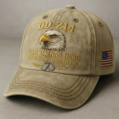 🔥Hot Sale🎖️DD-214 Veteran 3D Embroidered Cap - “IT'S A VETERAN THING YOU WOULDN'T UNDERSTAND”