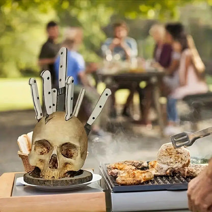🏆#1 Bestseller - ☠️Gothic Skull Knife Holder✨