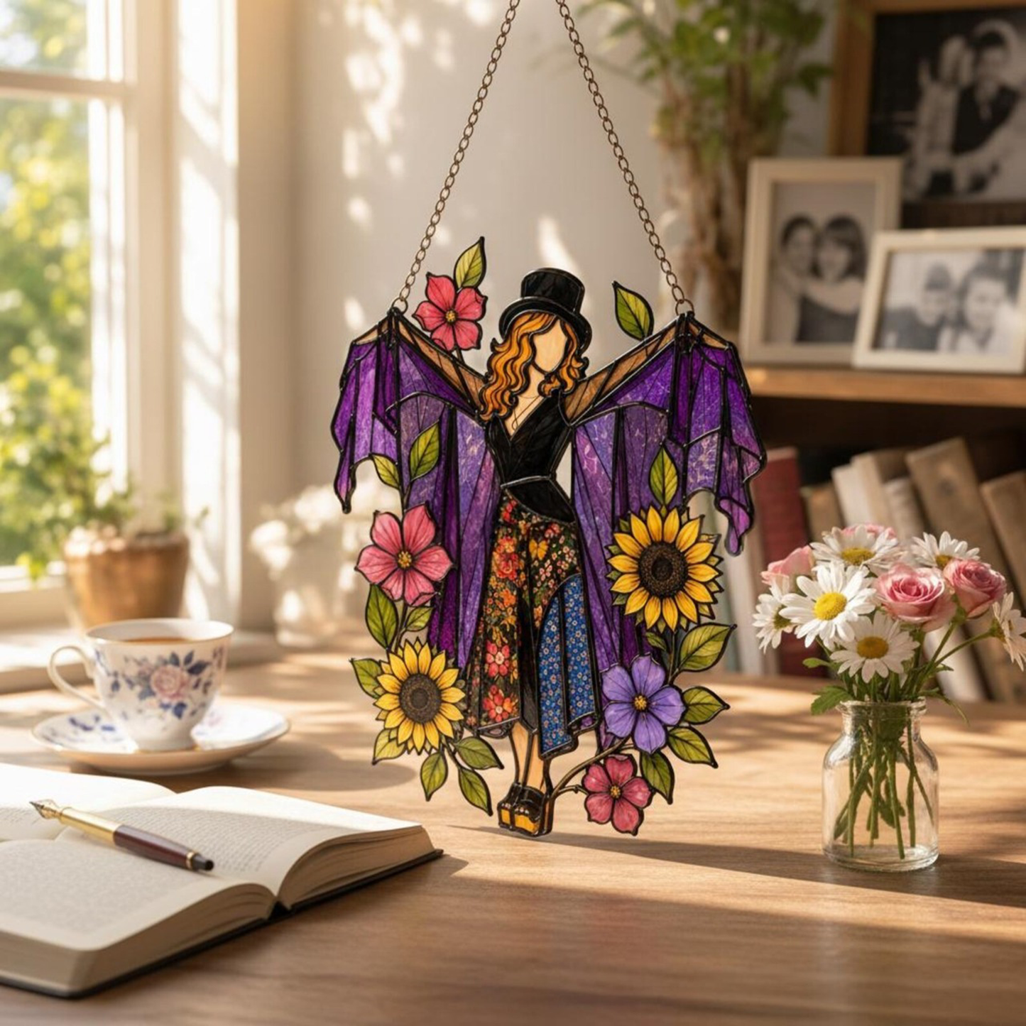 💥💃 Stevie Nicks 🤘 Handmade Spinning Suncatcher