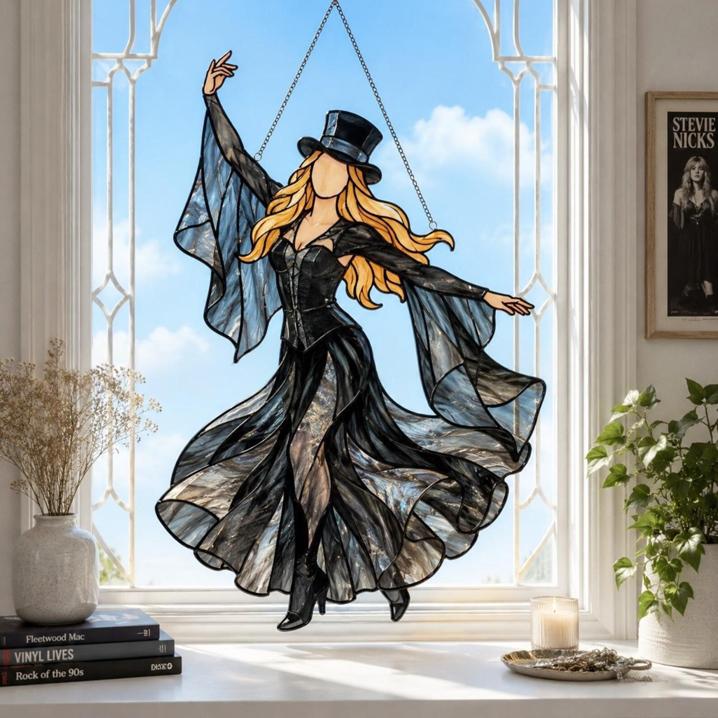 💥💃 Stevie Nicks 🤘 Handmade Spinning Suncatcher