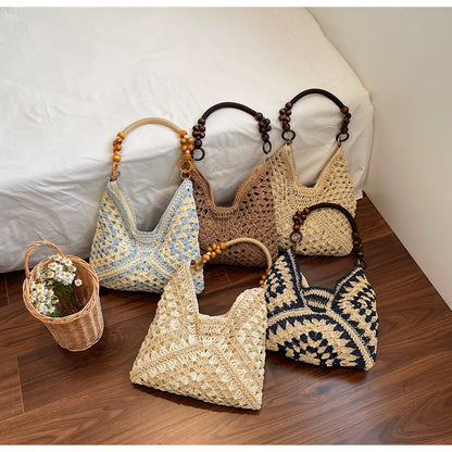 🧺Vintage Handwoven Tote Purse💖