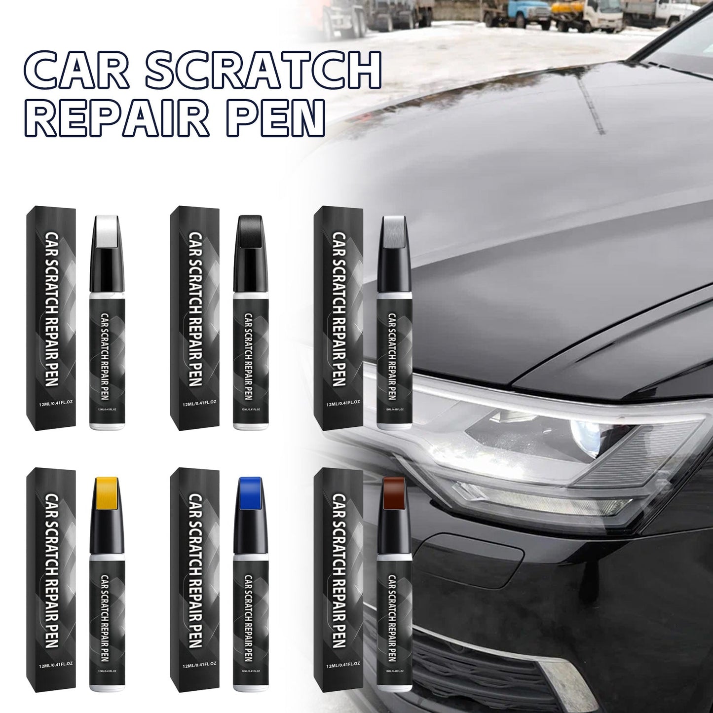 🔥 Hot Sale 49% OFF | Auto Scratch Touch-Up Pen ✏️🚘 Quick Paint Repair Tool for Car Surface Marks