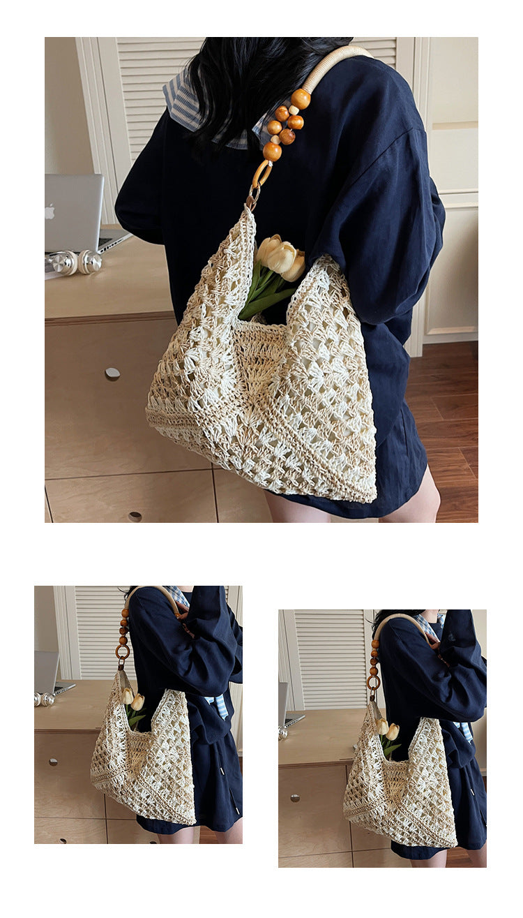 🧺Vintage Handwoven Tote Purse💖
