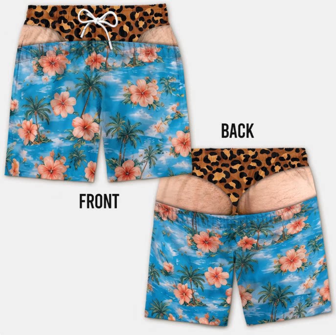 🔥🥳40K+ SOLD!😂Funny Patriotic Men’s Swim Trunks