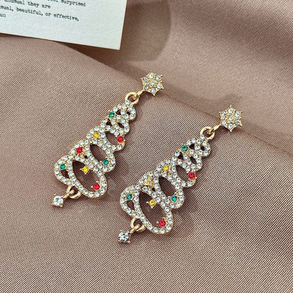 🎄💎 Christmas Tree Drop Earrings — Sparkling & Stylish Holiday Jewelry