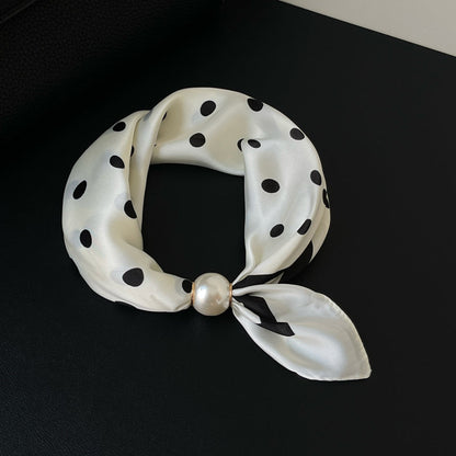 🔥HOT SALE🔥 Pearl Buckle Closure Printed Scarf