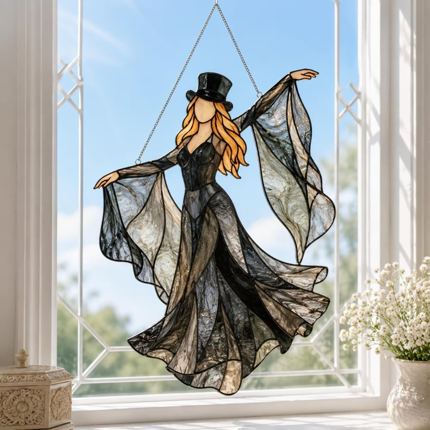 💥💃 Stevie Nicks 🤘 Handmade Spinning Suncatcher