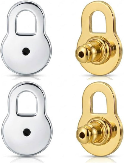 🔥18K Gold Plated Lobe Lifters for Heavy Earrings for Women - Earring Backs for Droopy Ears
