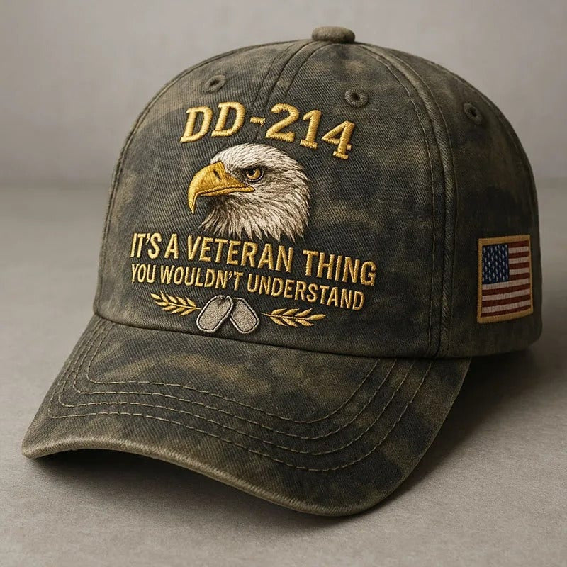 🔥Hot Sale🎖️DD-214 Veteran 3D Embroidered Cap - “IT'S A VETERAN THING YOU WOULDN'T UNDERSTAND”