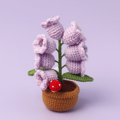 Romantic LED Crocheted Lily of the Valley – Glowing Knit Flower for Valentine’s Day