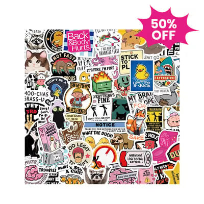 🎨💥 GET 50% OFF NOW! 130-Piece Funny Graffiti Stickers