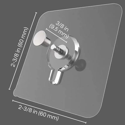 🔥 Limited-Time Deal — No-Drill Transparent Wall Hook✨