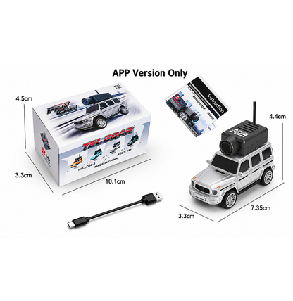 1:64 Mini FPV RC Camera Car – Live Video, App Control & High-Speed Racing