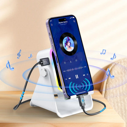 3-in-1 Wireless Speaker Phone Stand with Power Bank