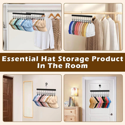 🔥HOT SALE NOW!  Wooden Clothing Organizer Hanger with 12 Stainless Steel Clips