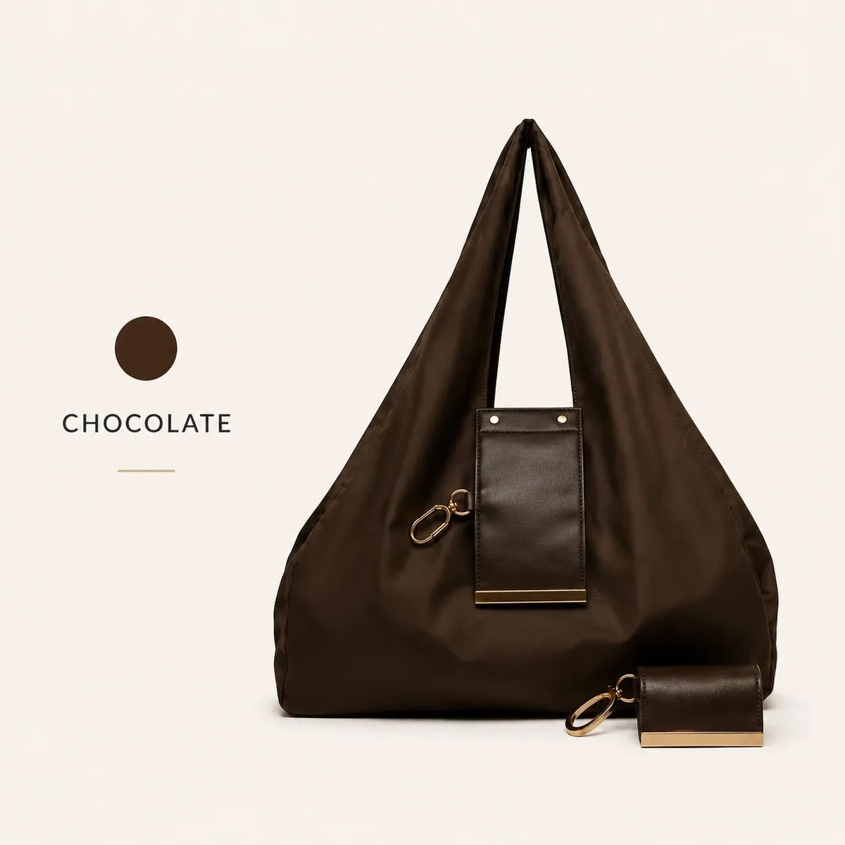 Varelli Charm Transformable Bag – Stylish Vegan Leather Tote & Keychain Charm
