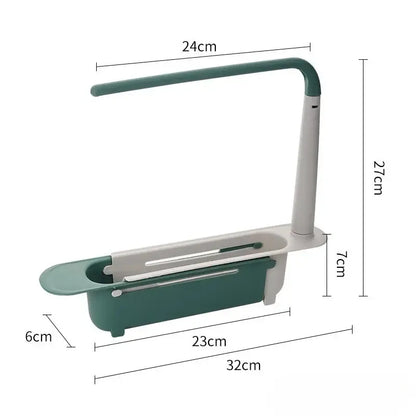 Telescopic Sink Storage Rack✨