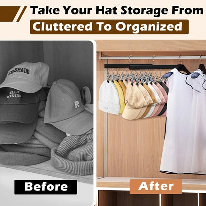 🔥HOT SALE NOW!  Wooden Clothing Organizer Hanger with 12 Stainless Steel Clips