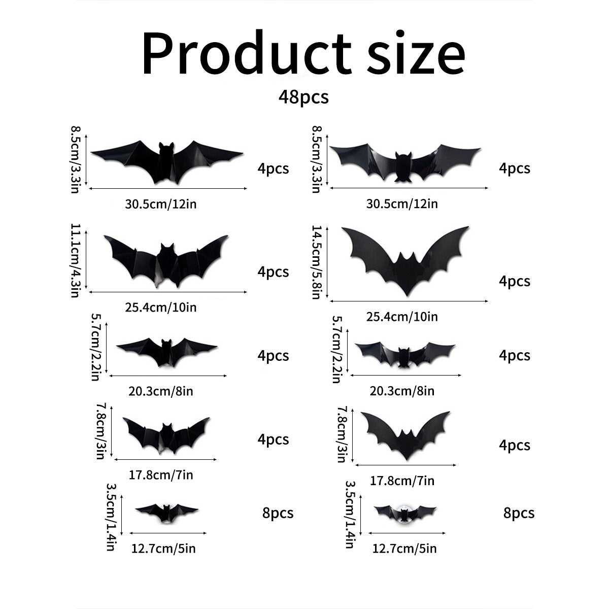 🔥🦇Halloween 3D Lighted LED Flashing Bats🎃
