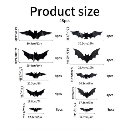 🔥🦇Halloween 3D Lighted LED Flashing Bats🎃