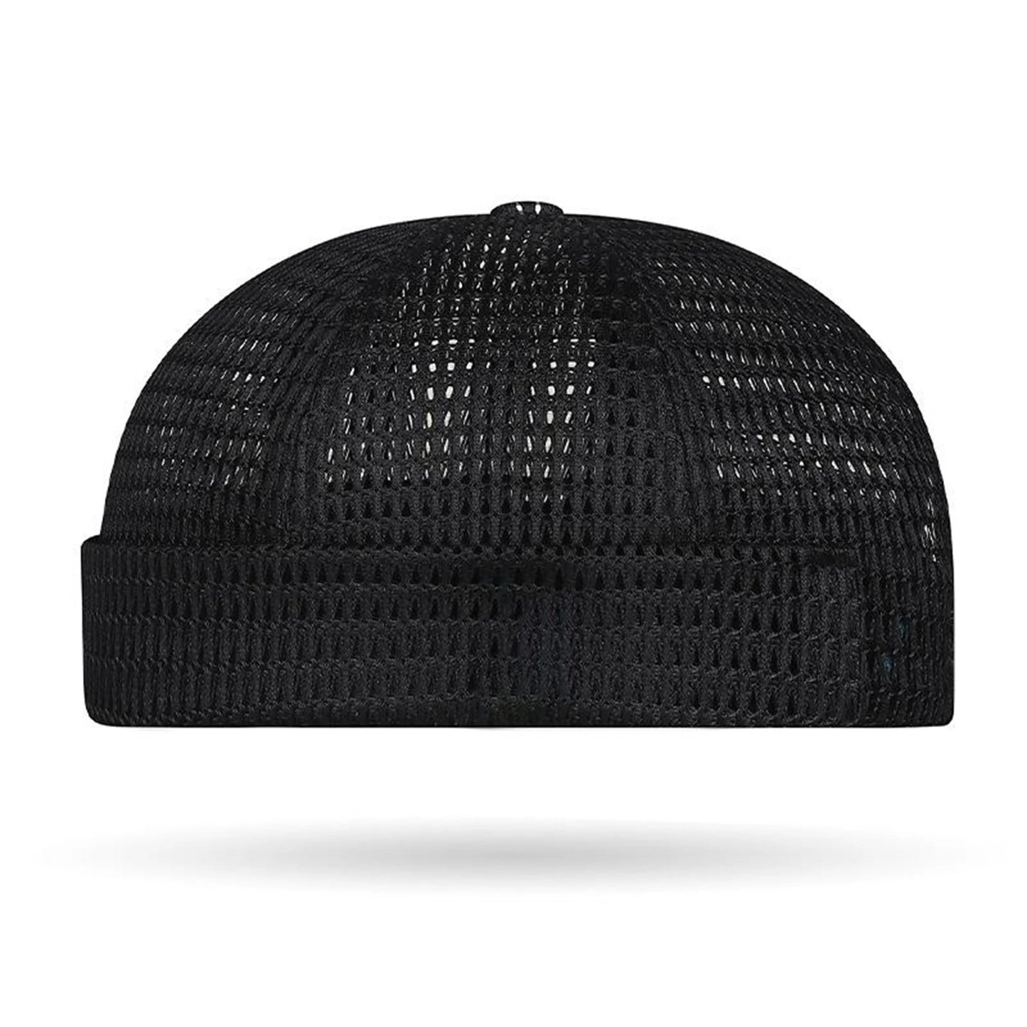 🔥Men’s Breathable Brimless Docker Hat – Lightweight Mesh Skull Cap for Summer Outdoor Wear