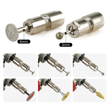 🔥 Hot Sale 50% OFF | 🔧 Angle Grinder Conversion Kit | 3mm & 6mm Dual Collet for Precision Grinding