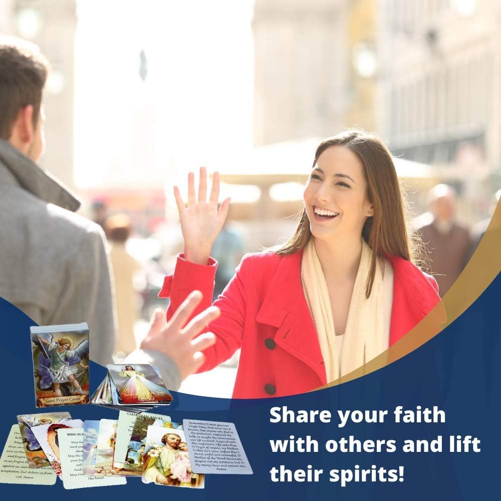✝️ Catholic Holy Card Holder – Pocket Prayer Card Organizer with Snap Closure