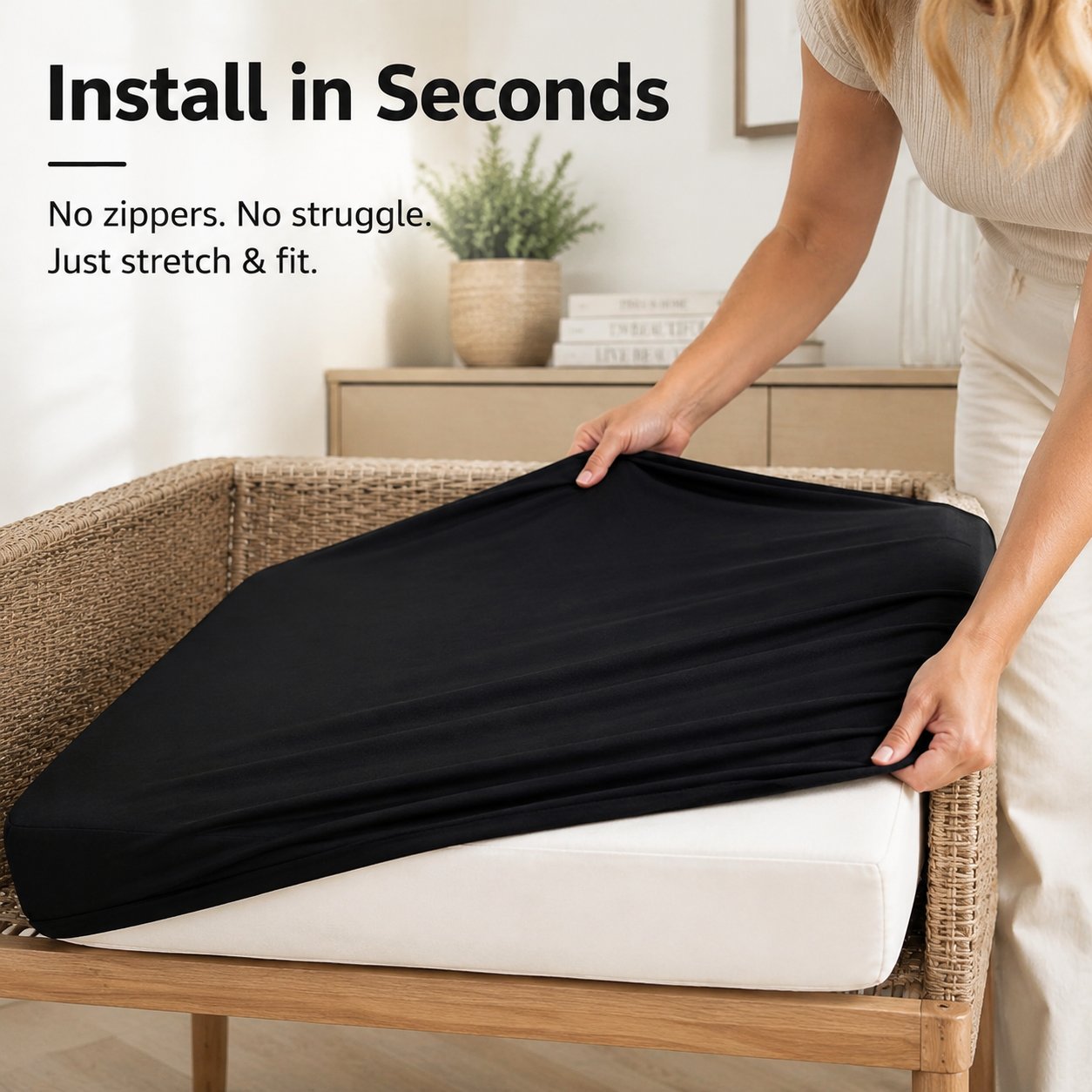 🪑 49% OFF Today | Stretch Sofa Cushion Covers Set ✨ Soft Fit Covers for 4 / 8 / 12 PCS