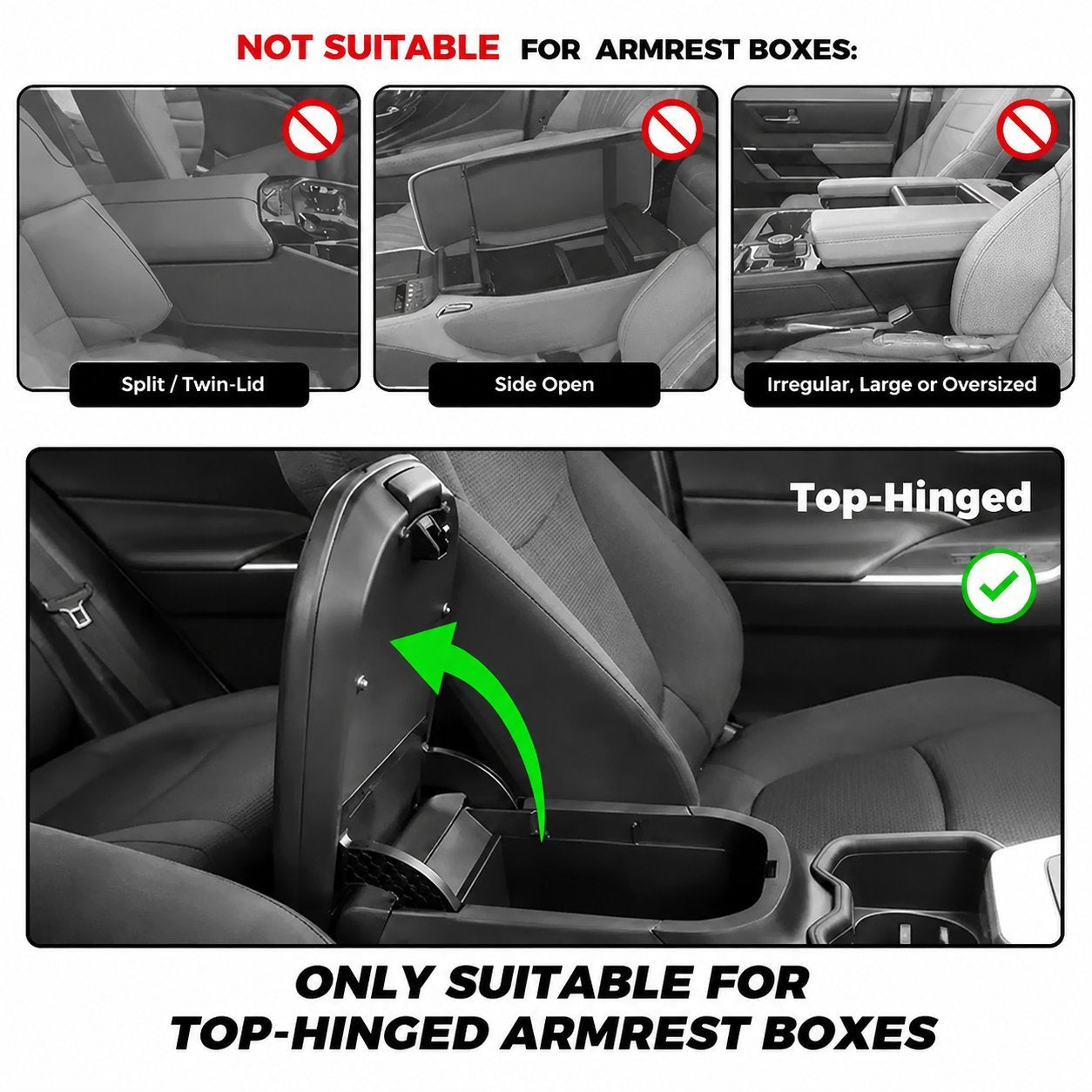🚗 Multifunctional PU Leather Car Armrest Box Mat ✨