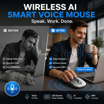⏳ Limited-Time 50% OFF | Wireless AI Smart Voice Mouse 🖱️ Upgrade Your Office Workflow