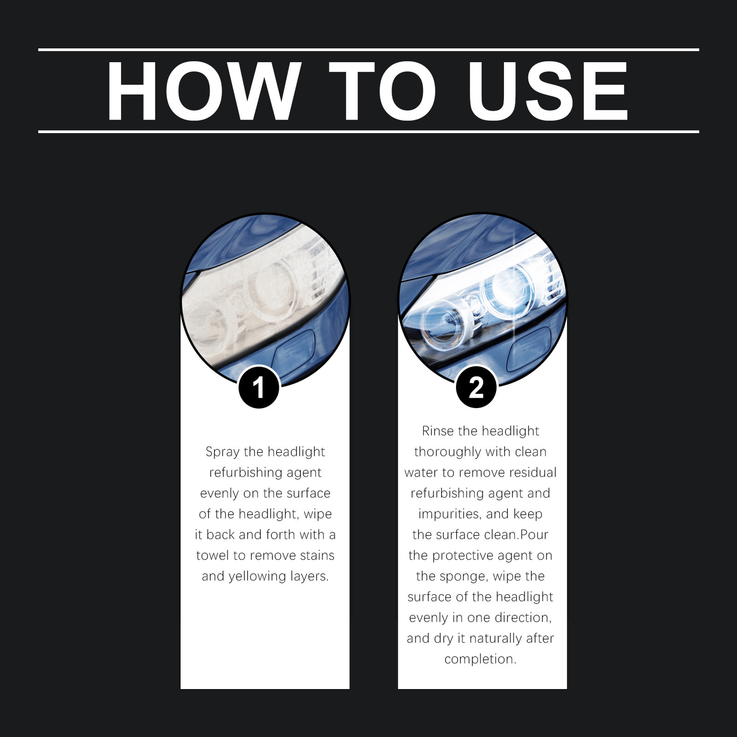 Buy 2 Get 1 Free🚘Automotive Headlamp Restoration Fluid, blurring enhanced crystalline coating refurbisher