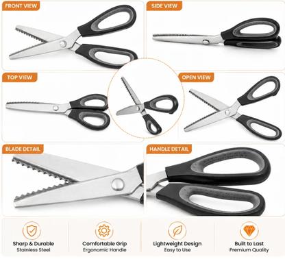 Multipurpose Pinking Shears Serrated Scissors