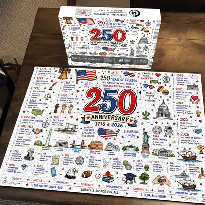 🧩🦅Patriotic America Jigsaw Puzzle - 1000 Pieces
