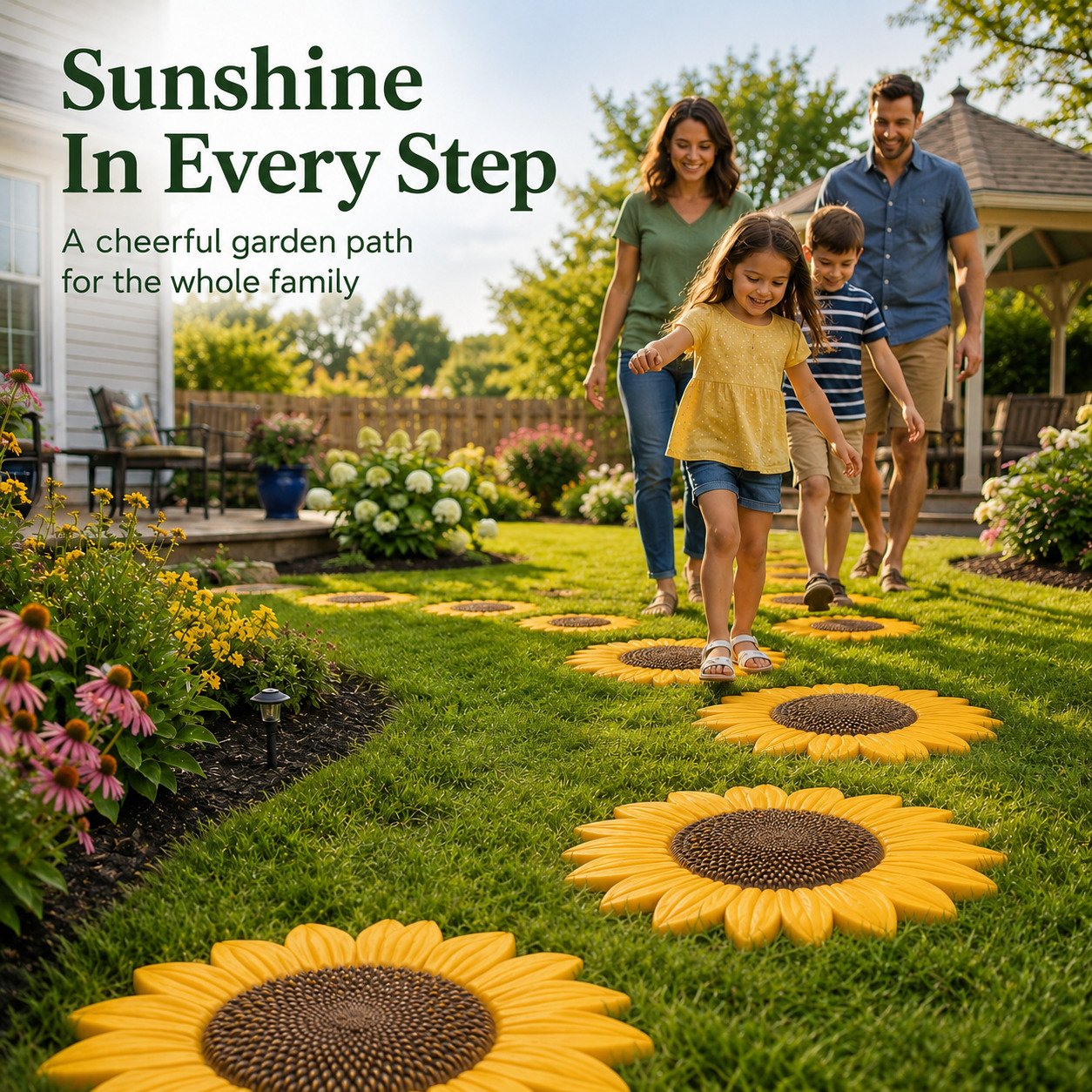 Limited Time Offer SAVE 50%🔥Reusable Sunflower Stepping Stone Mold