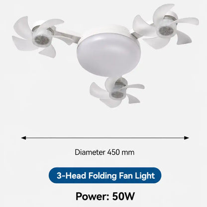 2-in-1 E27 Ceiling Fan Light with Remote Control
