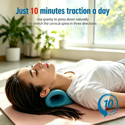 Ergonomic Neck Stretcher Pillow for Daily Neck & Shoulder Relaxation