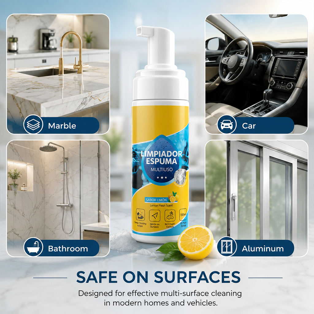 🥳2026 HOT SALE💥Heavy Duty 4 in 1 Multi Enzyme Foam Cleaner Spray ✨🫧Deep Clean Car, Kitchen, Bathroom & Sofa