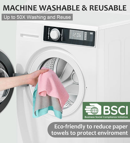 ♻️Reusable Microfiber Paper Towels Roll🧻