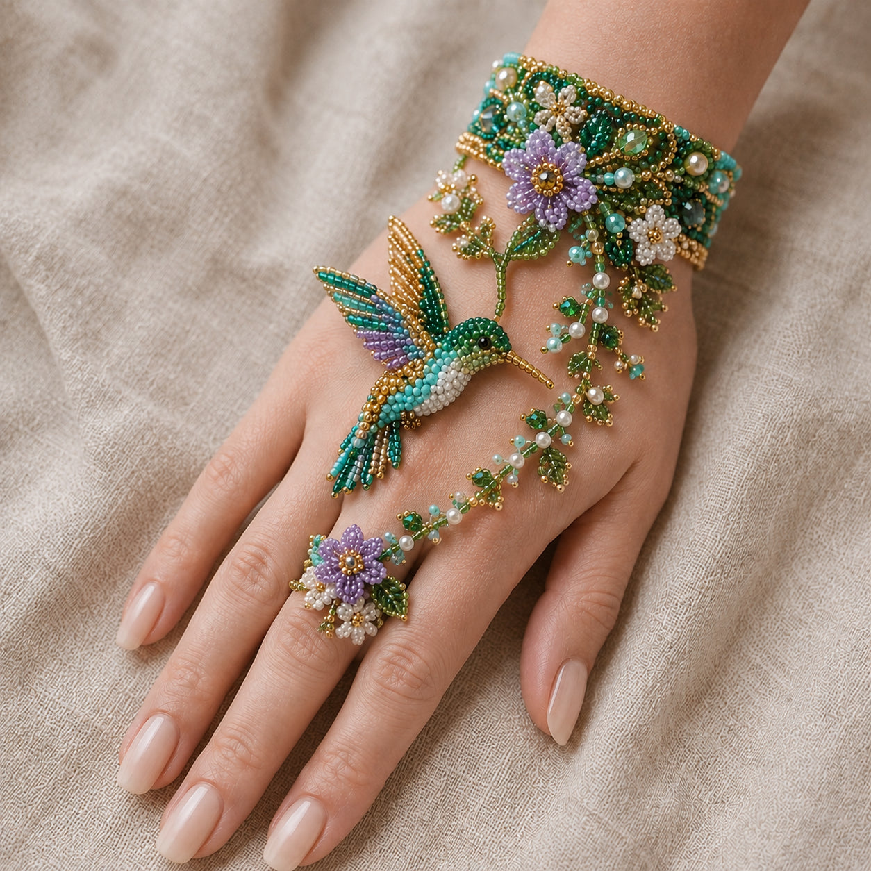 🔥 49% OFF – NEW ARRIVAL✨ DIY Beaded Hand Bracelet Kit – Create Your Own Wearable Art🔥Last 4 hours🔥BUY 3 GET 1 FREE (Add 4 Pcs To Cart)