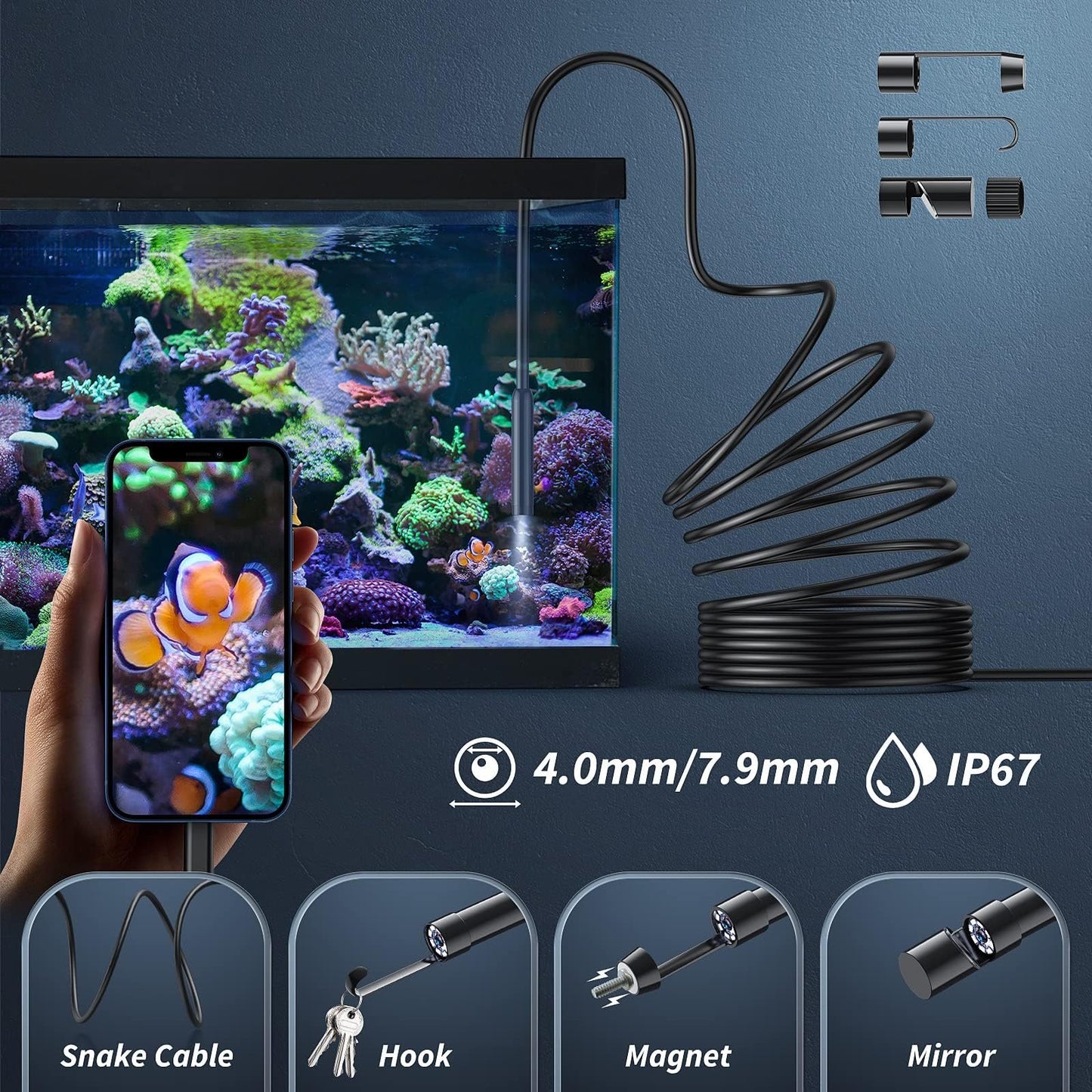 🔥🔦Endoscope Camera with Light