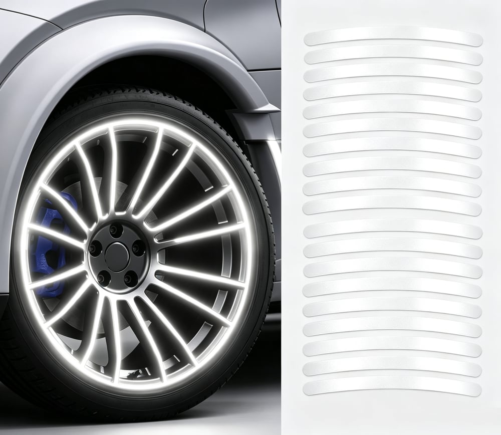 💥💥💥Buy 3 Get 5 Free💥💥💥20 PCS Creative Wheel Hub Rim Reflective Stickers